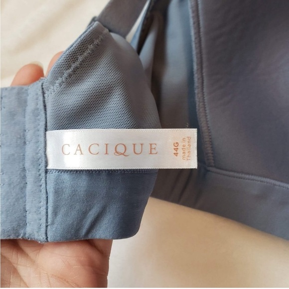 CACIQUE Set of 2 Comfort Bliss Lightly Lined No-Wire Bra 44G Brown Blue - Picture 13 of 14